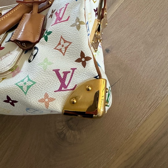 Louis Vuitton Speedy 30 Bag in Multicolored White. - Picture 4 of 14